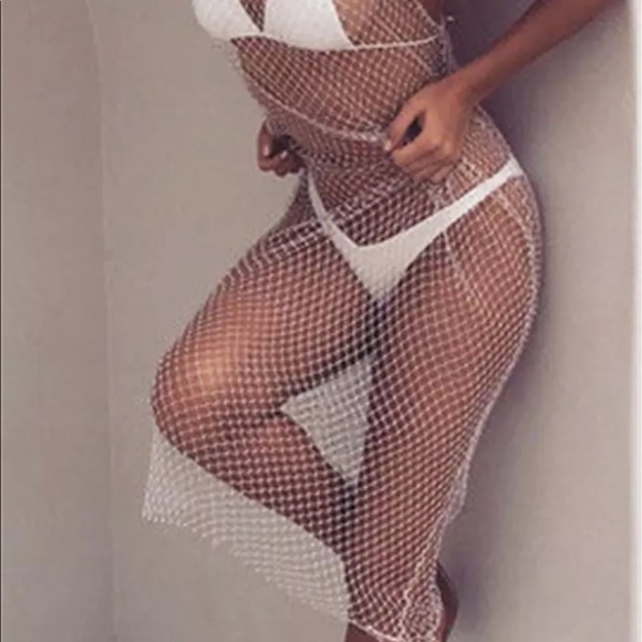 Black glittery glam swim cover up - Picture 6 of 6